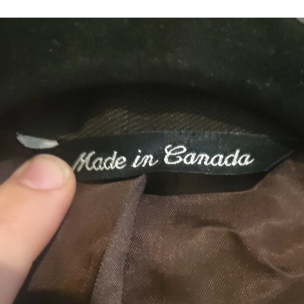 Jack Victor Montreal Olive Brown Blazer, Men's 42R Sport Coat Canada Virgin Wool